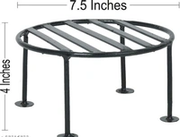 Circle Iron Pots& Planter Stand It will give any place a splendid look and a dash of style Pack of 4 - Free Size, Black, Iron, Pack of 2, Round